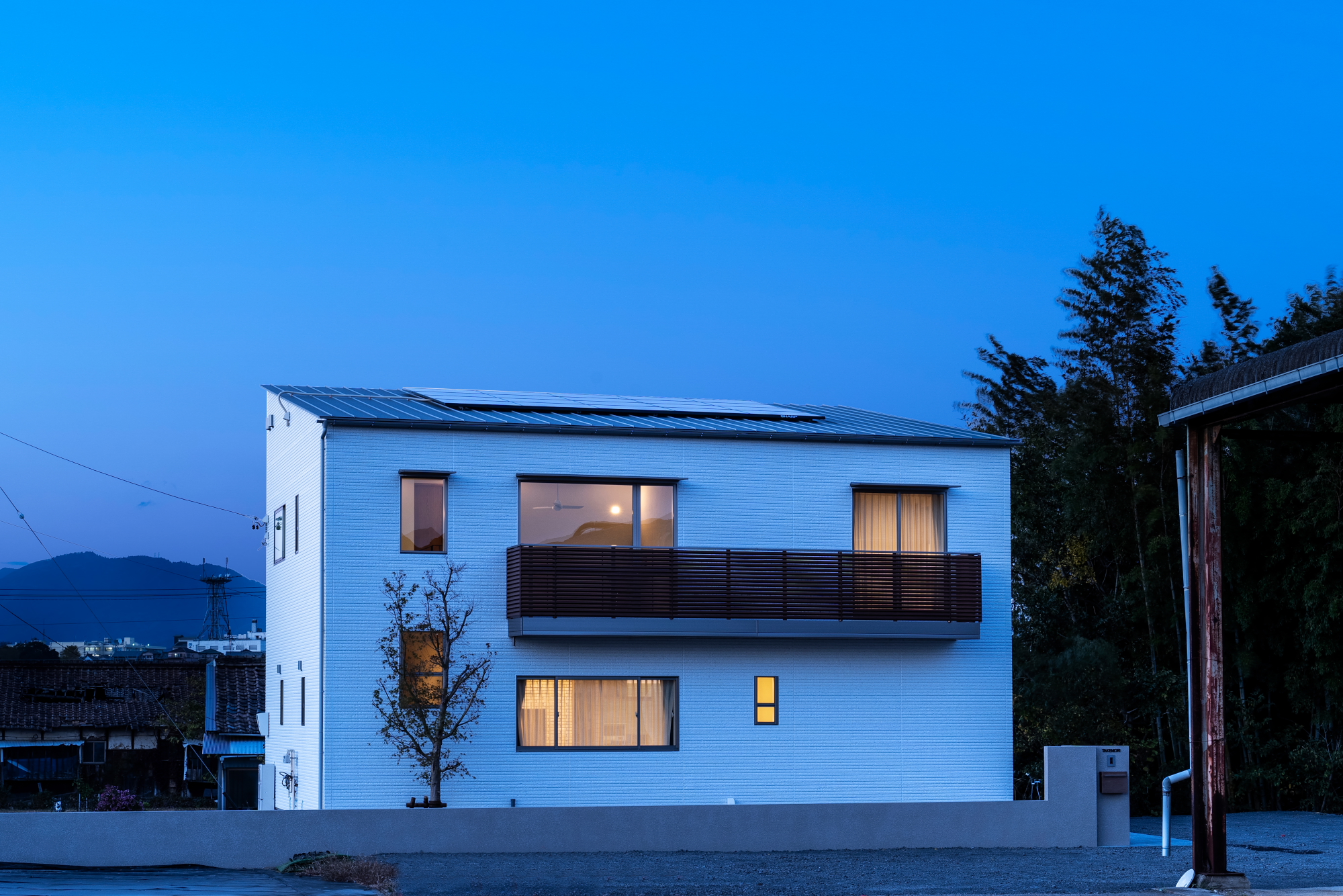 三重県亀山市に建つ自然素材の注文住宅・社長邸外観